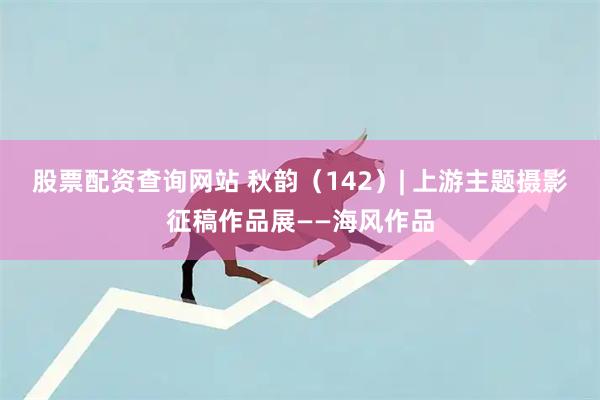 股票配资查询网站 秋韵（142）| 上游主题摄影征稿作品展——海风作品